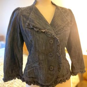 Cidra Jean Jacket, size 6, blue denim
